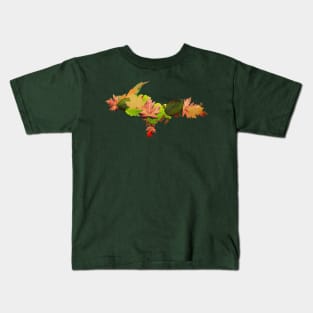 Upper Peninsula Fall Leaves Kids T-Shirt